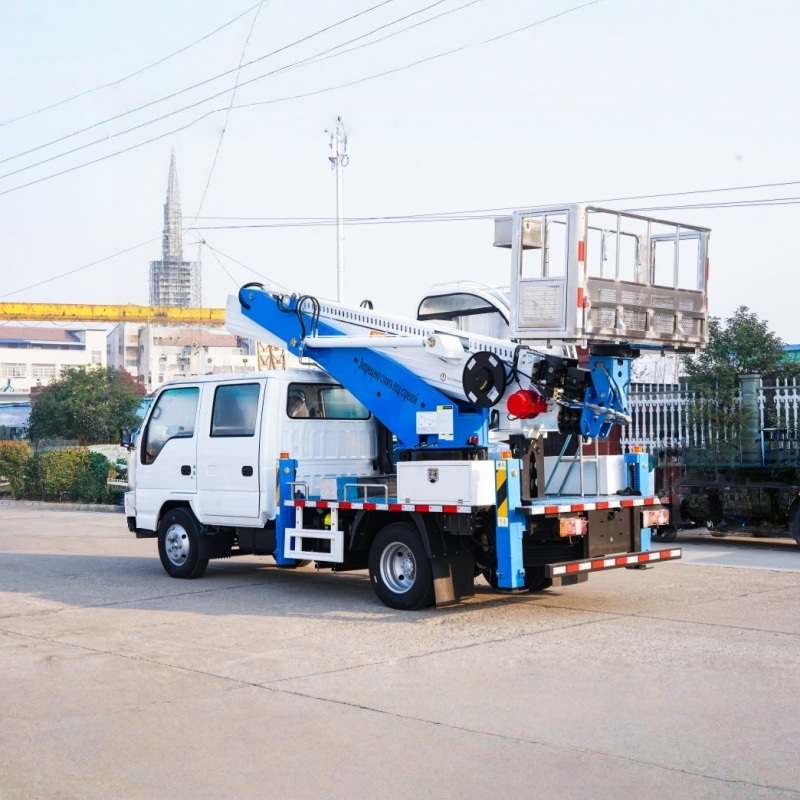 4x2 Isuzu double-row aerial work truck