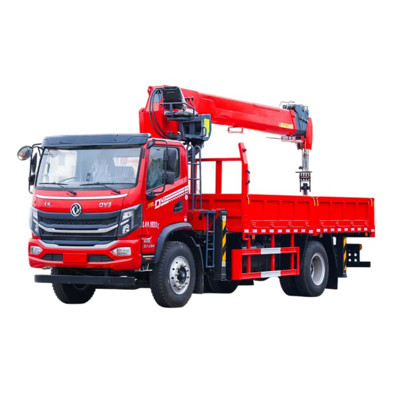 Dongfeng 8-ton straight boom truck-mounted crane