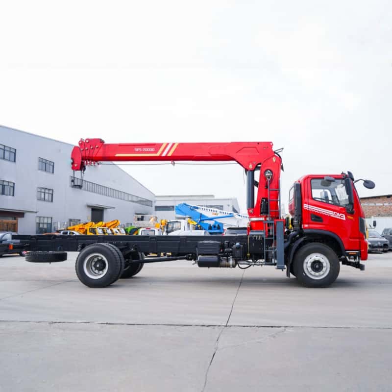 Dongfeng truck-mounted crane 5 booms, 18-meter lifting height, truck-mounted crane transport vehicle