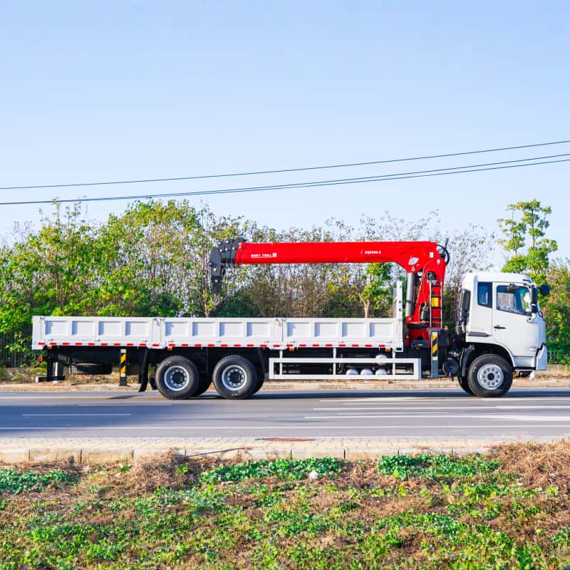 Sany Heavy Industry 12-ton Straight Boom Truck Crane, 8x4 Truck-mounted Crane