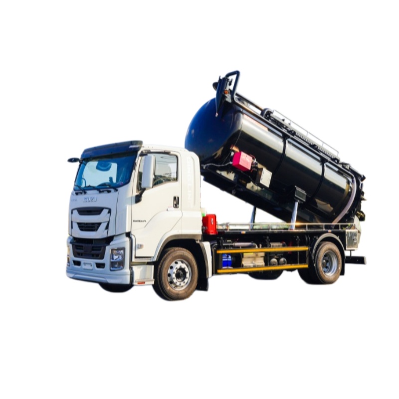 ISUZU 4x2 cleaning and sewage suction truck