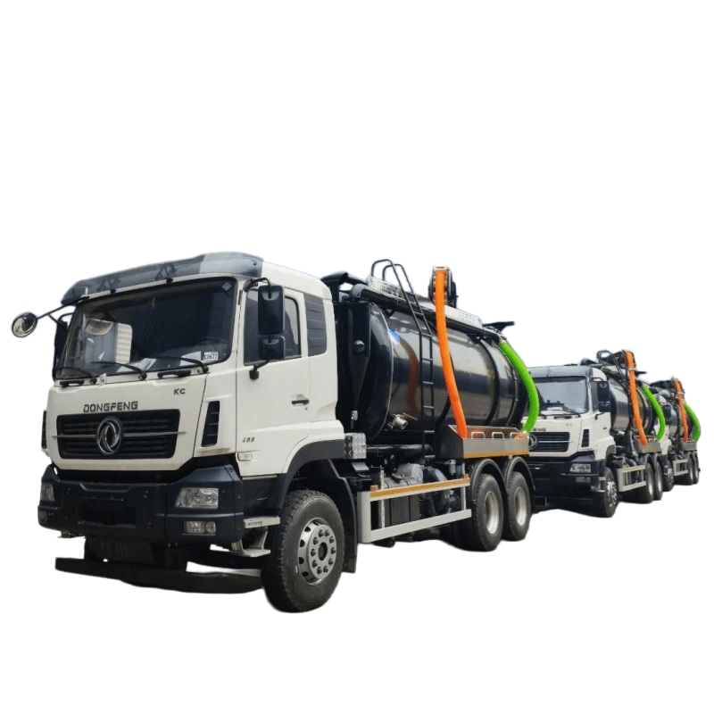 Комбинированный гидроструйный и вакуумный канализационный самосвал Dongfeng 6×4 для России